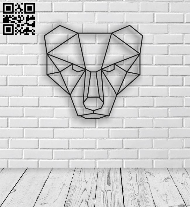 Geometric Lion E0013440 file cdr and dxf free vector download for laser cut plasma