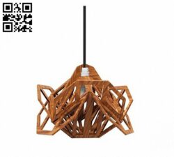 Geometric lamp E0013236 file cdr and dxf free vector download for laser cut