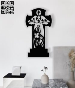 God with the cross E0013424 file cdr and dxf free vector download for laser cut plasma