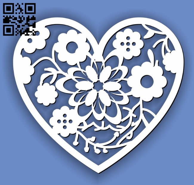 Heart E0013316 file cdr and dxf free vector download for laser cut