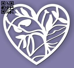 Heart E0013338 file cdr and dxf free vector download for laser cut