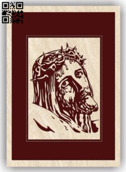 Jesus Christ E0013417 file cdr and dxf free vector download for laser engraving machine