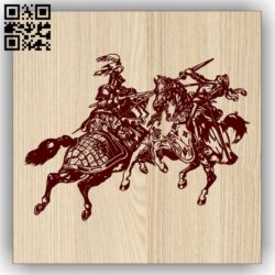 Knight E0013244 file cdr and dxf free vector download for laser engraving machines