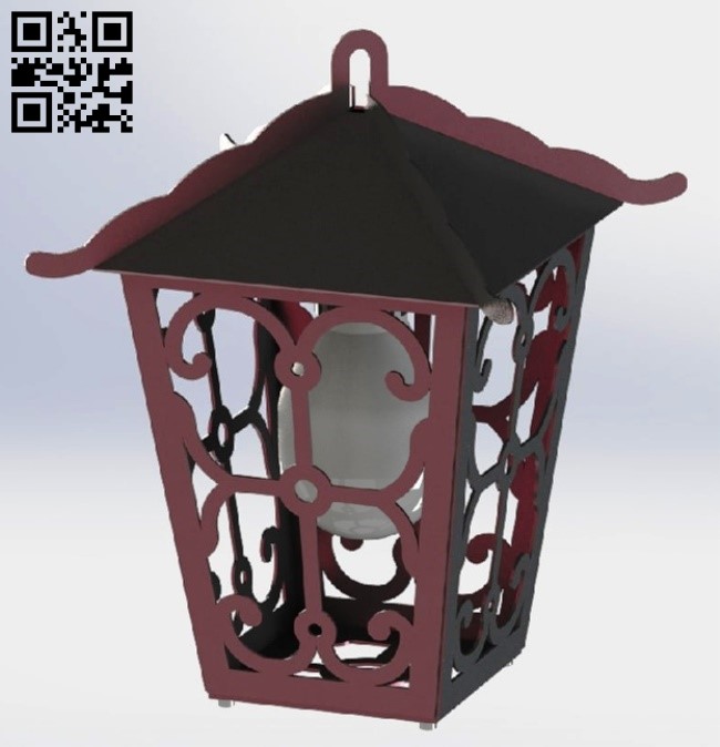 Lantern E0013377 file cdr and dxf free vector download for laser cut plasma