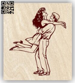 Love couple E0013414 file cdr and dxf free vector download for laser engraving machines