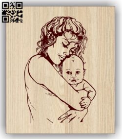 Motherhood E0013242 file cdr and dxf free vector download for laser engraving machines