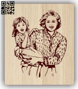 Motherhood E0013243 file cdr and dxf free vector download for laser engraving machines