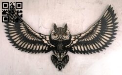 Owl wall decor E0013403 file cdr and dxf free vector download for laser cut plasma