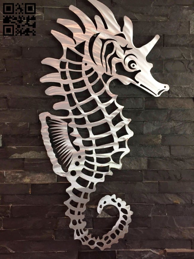 Seahorse E0013343 file cdr and dxf free vector download for laser cut plasma