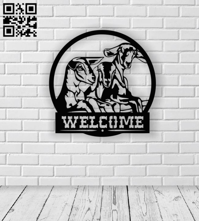 Three goats E0013219 file cdr and dxf free vector download for laser cut plasma