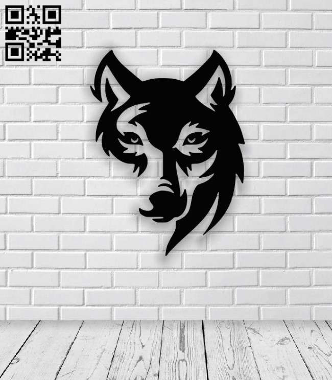Wolf E0013340 file cdr and dxf free vector download for laser cut plasma