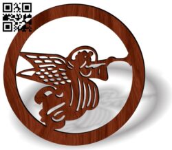 Angel hoop E0013608 file cdr and dxf free vector download for laser cut