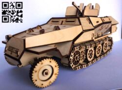 Armored vehicle E0013568 file cdr and dxf free vector download for laser cut