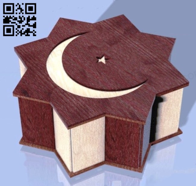 Box E0013596 file cdr and dxf free vector download for laser cut 5 Box E0013596 file cdr and dxf free vector download for laser cut