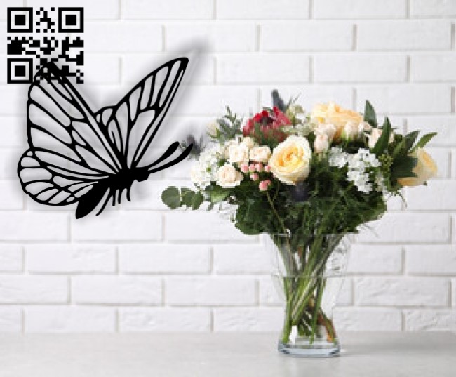Butterfly E0013670 file cdr and dxf free vector download for cnc cut