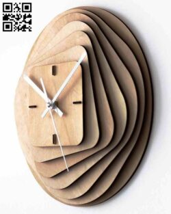 Clock E0013669 file cdr and dxf free vector download for cnc cut