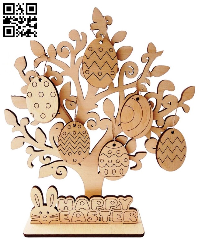 Easter tree E0013685 file cdr and dxf free vector download for cnc cut