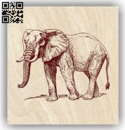 Elephant E0013722 file cdr and dxf free vector download for laser engraving machine
