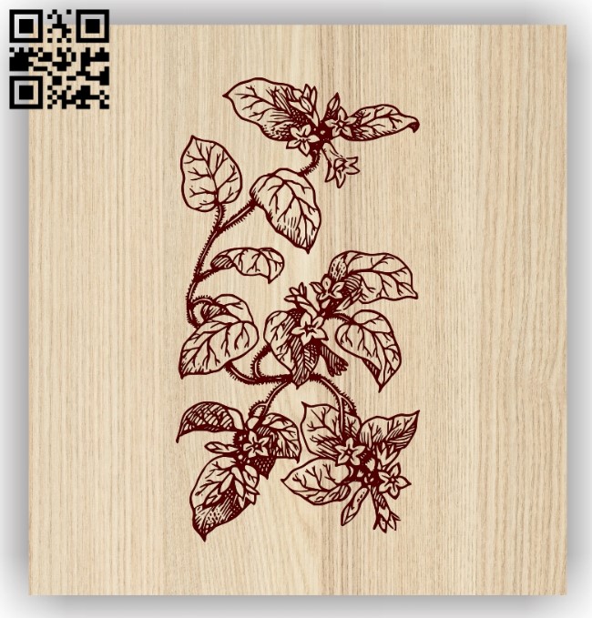 Flower E0013725 file cdr and dxf free vector download for laser engraving machine