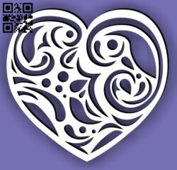 Heart E0013541 file cdr and dxf free vector download for laser cut