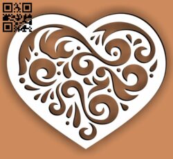 Heart E0013542 file cdr and dxf free vector download for laser cut