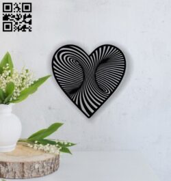 Heart E0013715 file cdr and dxf free vector download for laser cut plasma