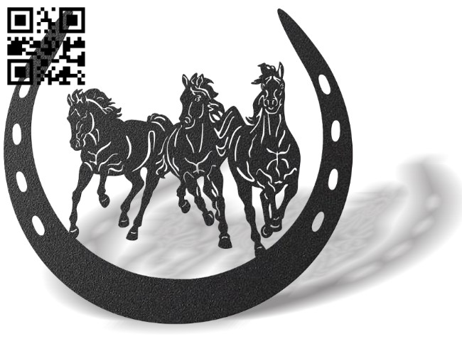 Horseshoe E0013530 file cdr and dxf free vector download for laser cut plasma