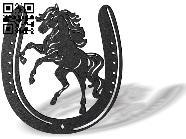 Horseshoe E0013531 file cdr and dxf free vector download for laser cut plasma