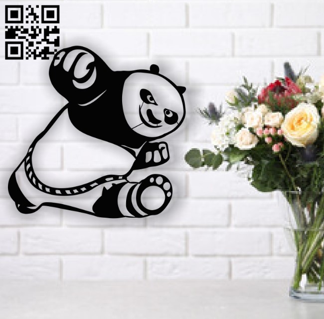 Kung fu panda E0013660 file cdr and dxf free vector download for cnc cut plasma