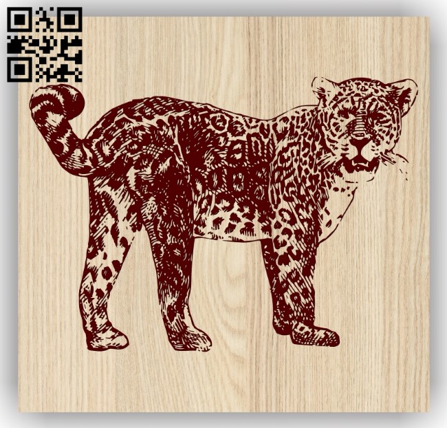 Leopard E0013576 file cdr and dxf free vector download for laser engraving machine