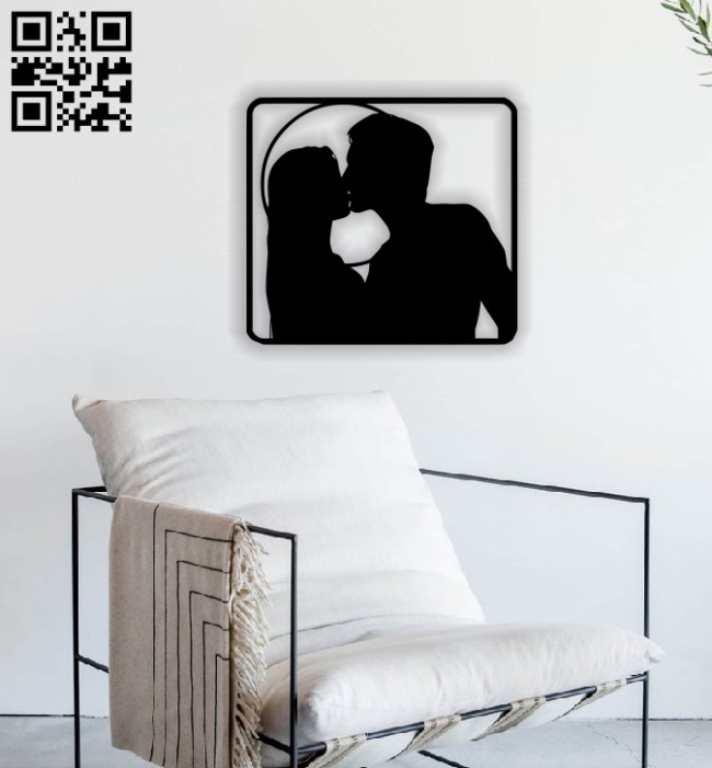 Love couple E0013680 file cdr and dxf free vector download for cnc cut plasma