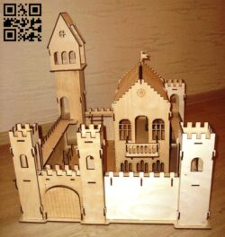 Medieval castle E0013611 file cdr and dxf free vector download for laser cut