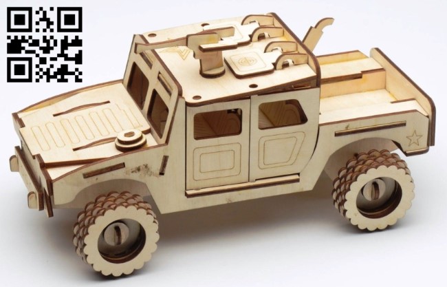 Military vehicle E0013655 file cdr and dxf free vector download for laser cut