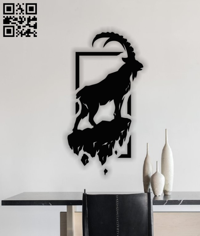 Mountain sheep E0013622 file cdr and dxf free vector download for laser cut plasma