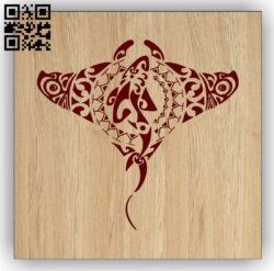 Stingray E0013501 file cdr and dxf free vector download for laser engraving machines