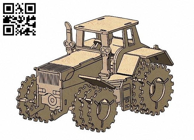 Tractor E0013686 file cdr and dxf free vector download for cnc cut