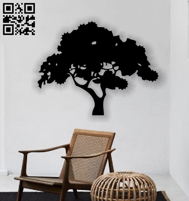 Tree E0013681 file cdr and dxf free vector download for cnc cut plasma