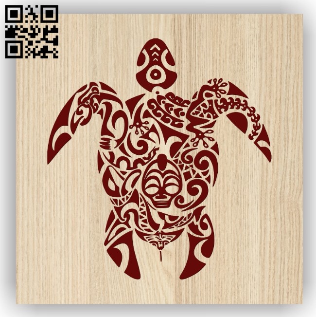 Turtle E0013504 file cdr and dxf free vector download for laser engraving machine