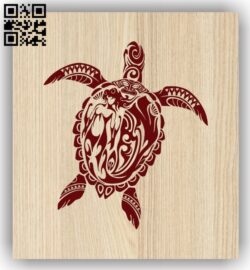 Turtle E0013639 file cdr and dxf free vector download for laser engraving machine
