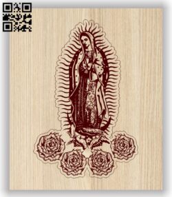 Virgin Mary E0013719 file cdr and dxf free vector download for laser engraving machine