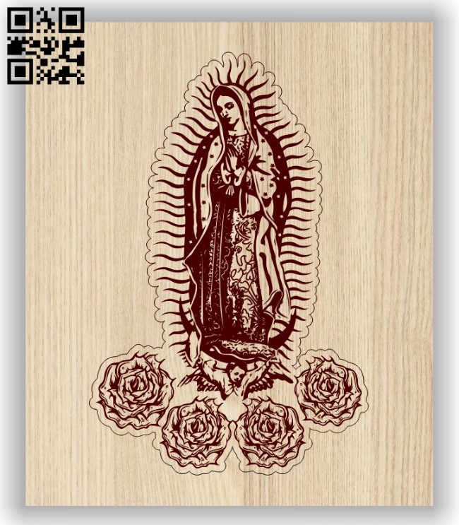 Virgin Mary E0013718 file cdr and dxf free vector download for laser engraving machine
