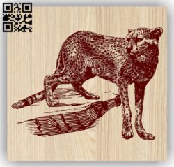 Leopard E0013577 file cdr and dxf free vector download for laser engraving machine