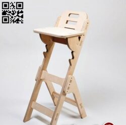 Bar stool E0013732 file cdr and dxf free vector download for laser cut