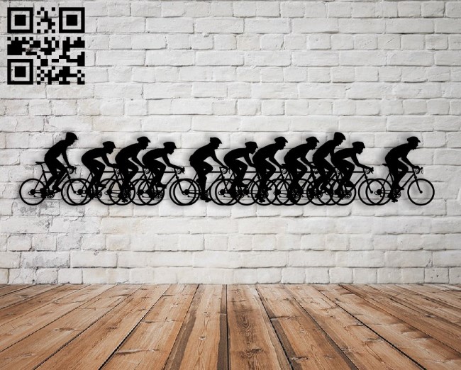 Bicycle crew E0013846 file cdr and dxf free vector download for laser cut plasma