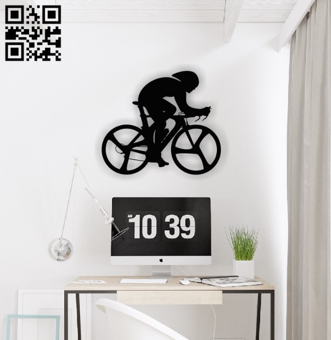 Bike racer E0013799 file cdr and dxf free vector download for laser cut plasma