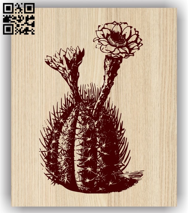 Cactus E0013726 file cdr and dxf free vector download for laser engraving machine