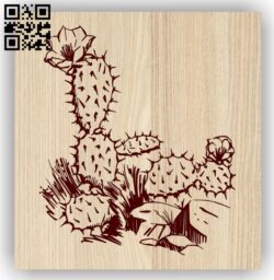 Cactus E0013756 file cdr and dxf free vector download for laser engraving machine