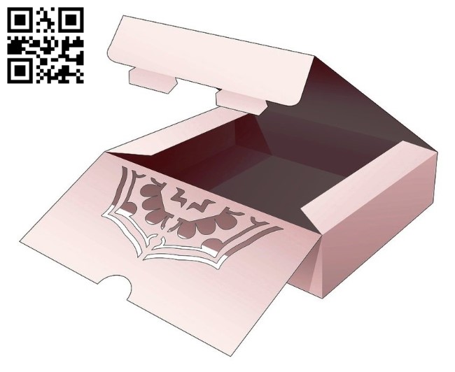 Cake box with mandala E0014045 file cdr and dxf free vector download for laser cut