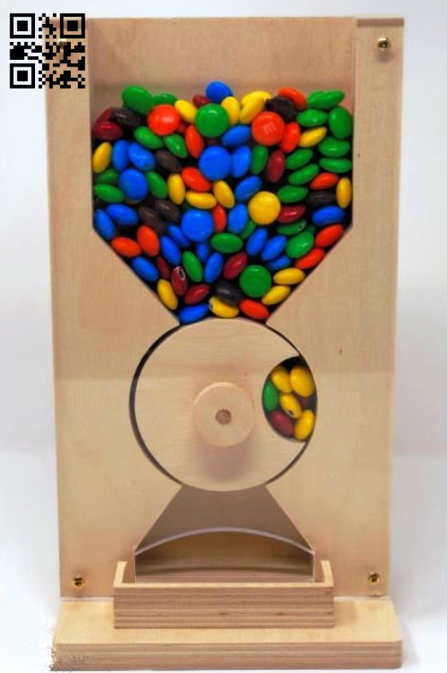 Candy dispenser E0013830 file cdr and dxf free vector download for laser cut