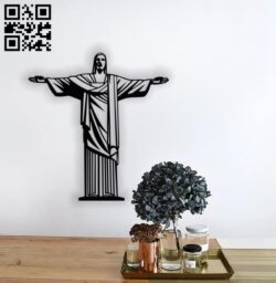 Christ the redeemer E00137882 file cdr and dxf free vector download for laser cut plasma